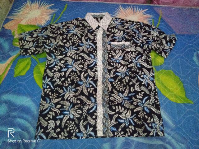 Kemeja Batik Pria Ppbtk07 Modern Lengan Panjang Casual Modis Trendy Masa Kini M L Xl Asli Pekalongan