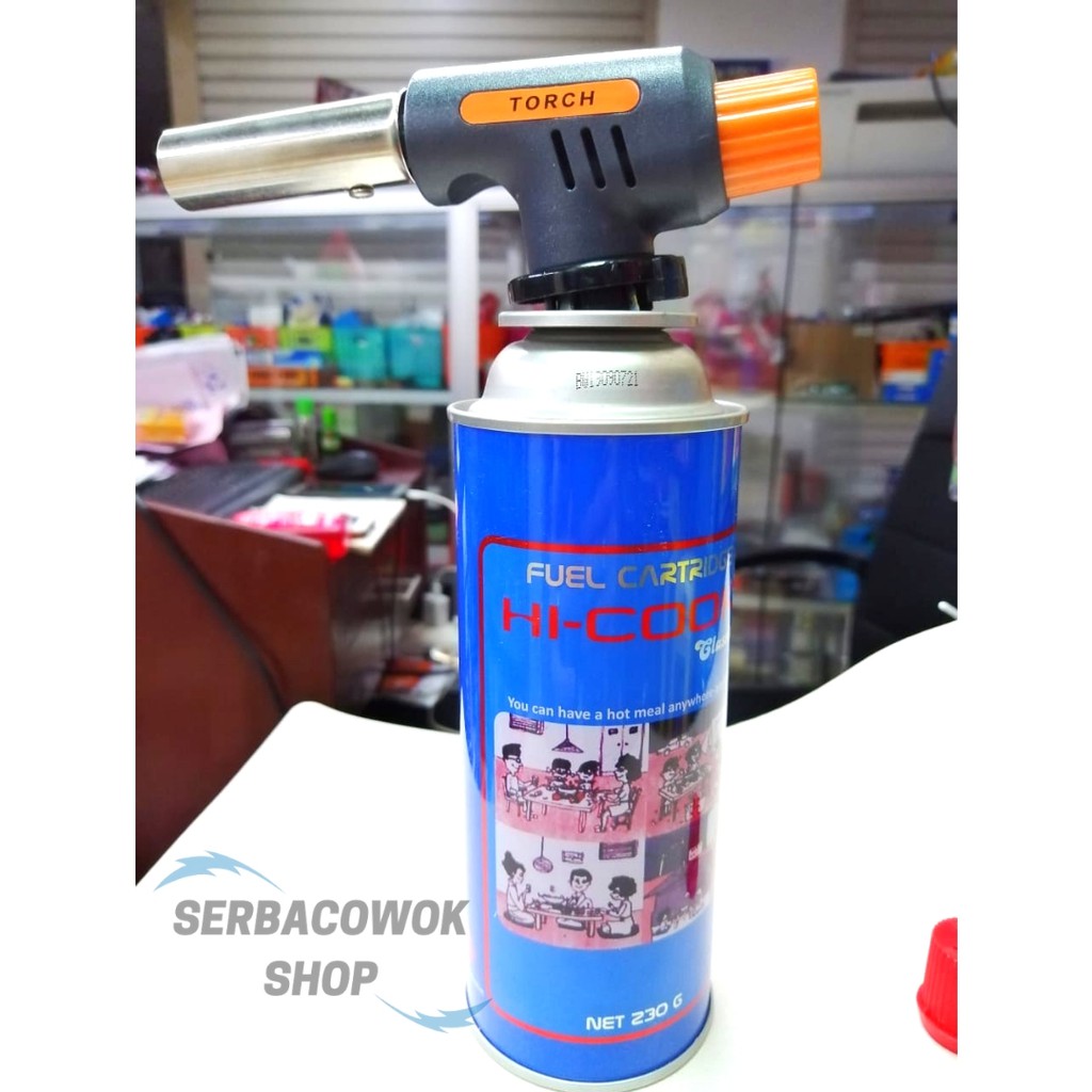 Paket Gas Torch Multi Purpose Dengan Gas Hi Cook Portable Siap Pakai Khusus Jabodetabek Termurah