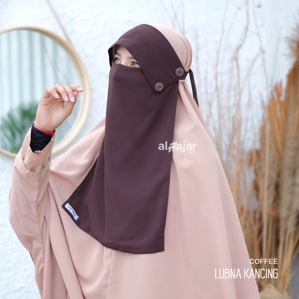 Cadar Niqab Tali Poni Cantik Kekinian Lubna Kancing Ceruti Babydoll by Alfajar Griya Muslim