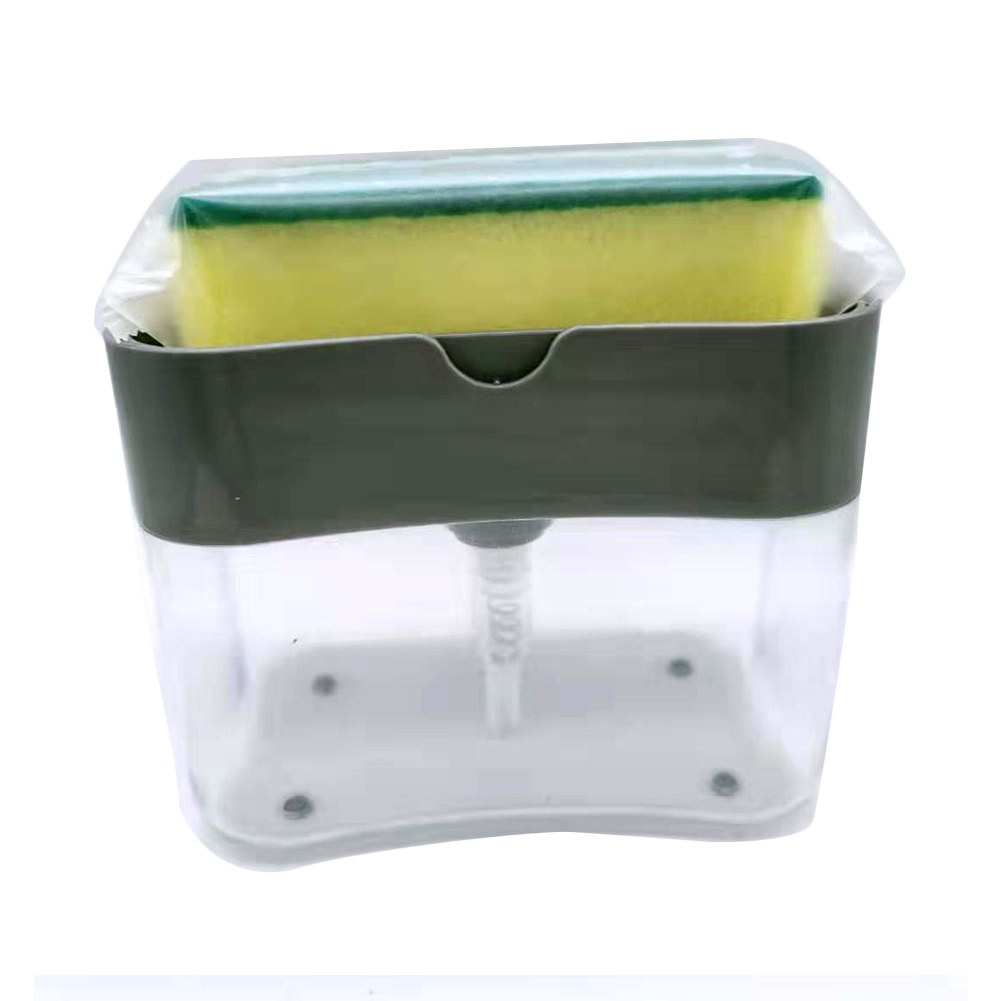 Kotak Dispenser Sabun Cuci Piring Hand Push Sponge Portable - O933