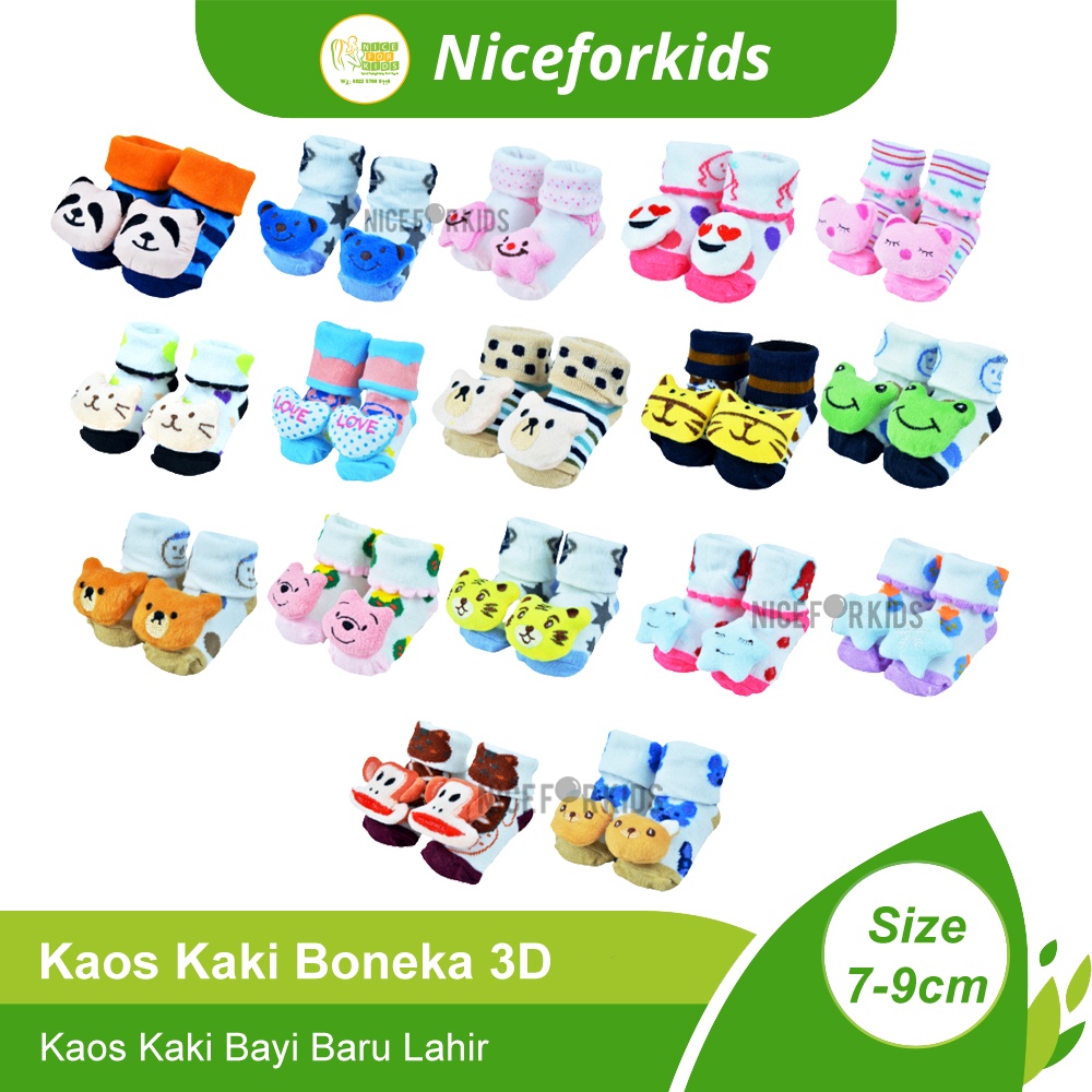 Kaos Kaki 3d Byi / Koas Kaki Boneka Bayi / Kaos Kaki Lucu