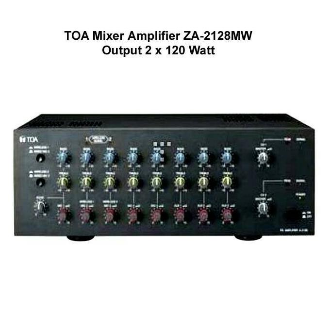 READY NEW (Khusus gojek) TOA ZA-2128MW TOA ZA2128 MW Mixer Amplifier |TERLARIS