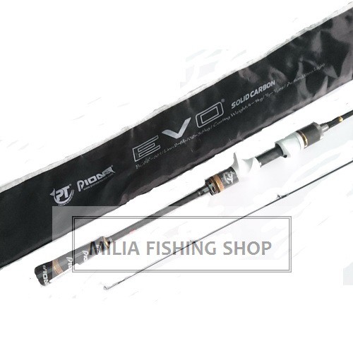 Joran Lentur Bait Casting BC Pioneer Evo Solid Carbon 661 One Piece