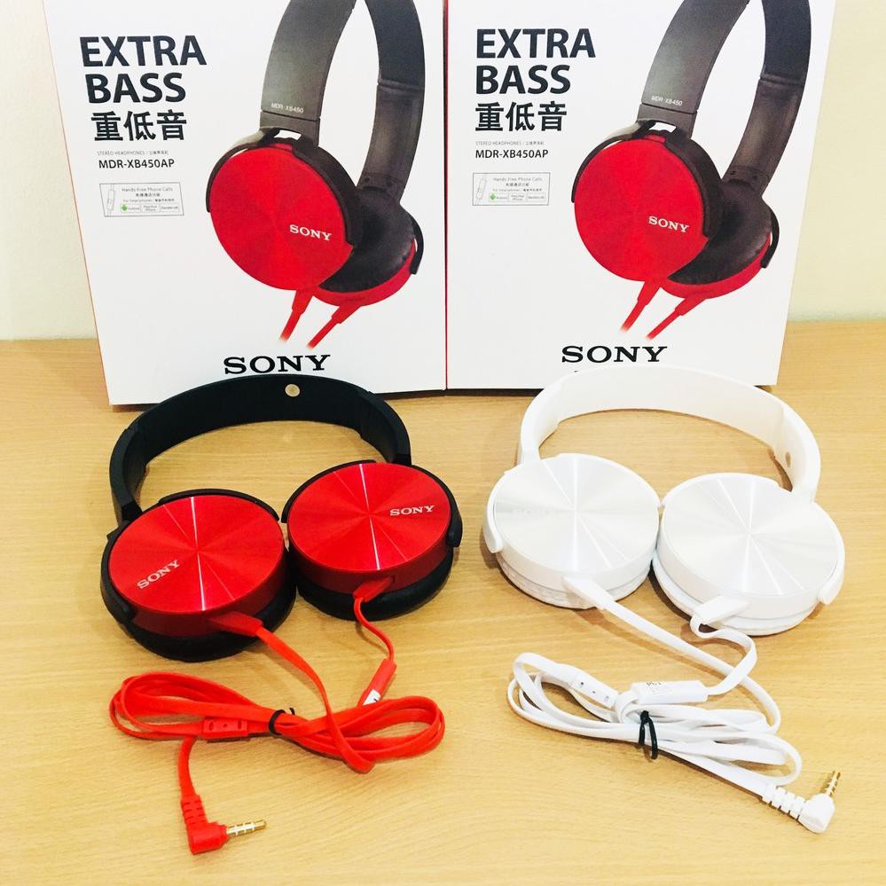 【CANTIK】 HEADPHONE SONY MDR-XB450 EXTRA BASS BANDO HEADSET GAMING HANDSFREE,,,