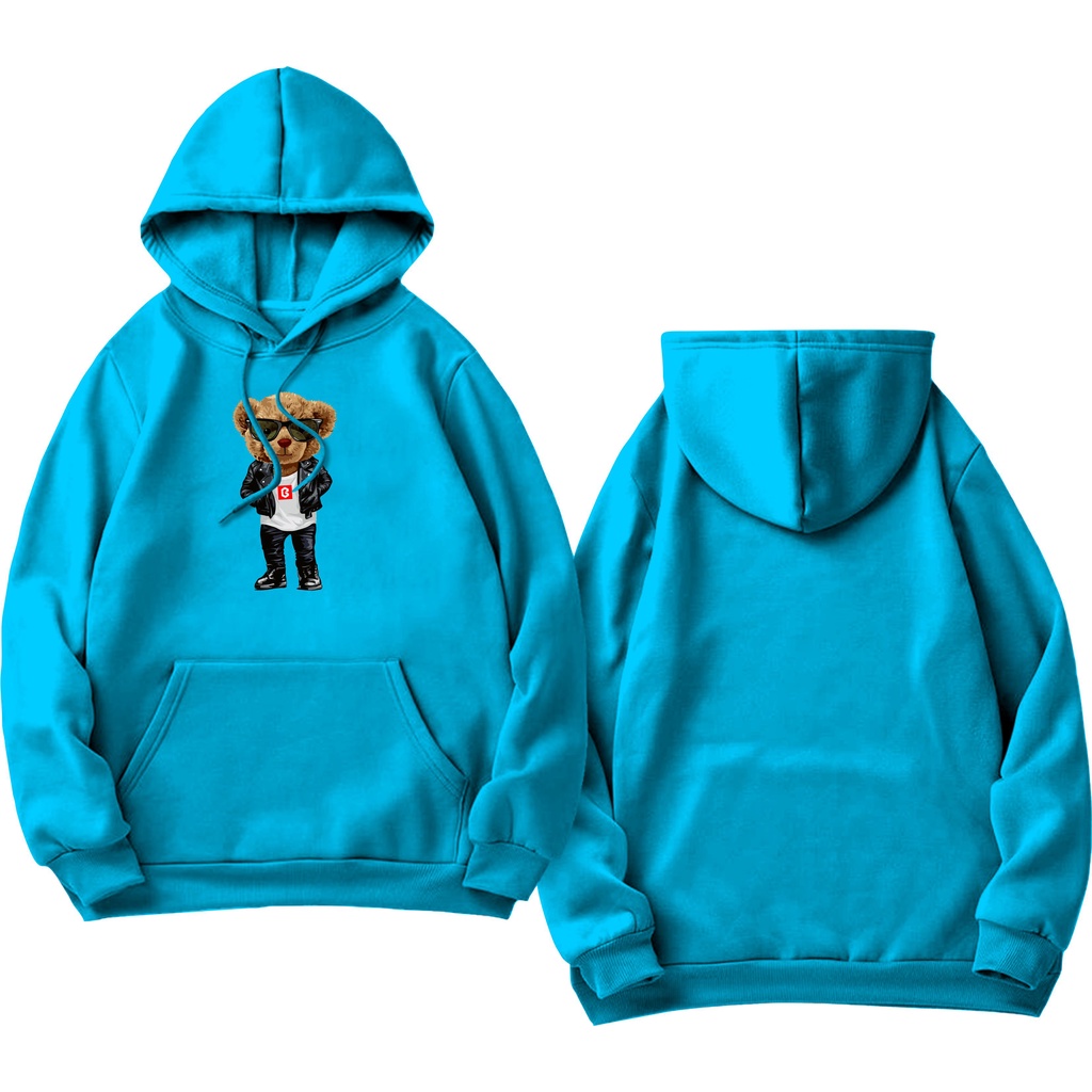 BRIGO Jumper Hoodie Beruang Metal II Sweater Hoodie BRIGO Sablon DTF Fleece Cotton M-XXL (Pria &amp; Wanita) Free stiker&amp;Gantungan Kunci