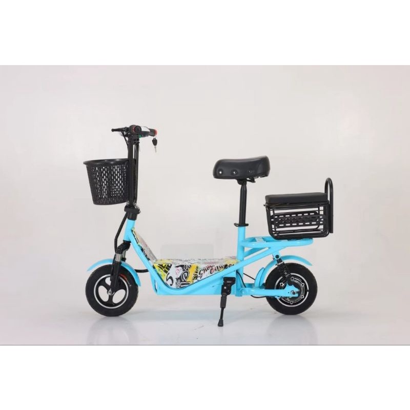 Skuter Listrik PC MOTO 36V Motor Listrik Skuter Keranjang scooter listrik