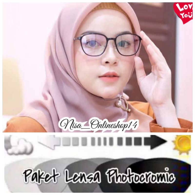 Lensa Potocromic | Kacamata minus Potocromic | Kacamata antiradiasi | Kacamata Photocromic wanita