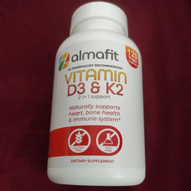 Almafit Vitamin D3 5000 Iu + K2 90 Mcg - Jantung Tulang Imunitas Sehat Terlaris