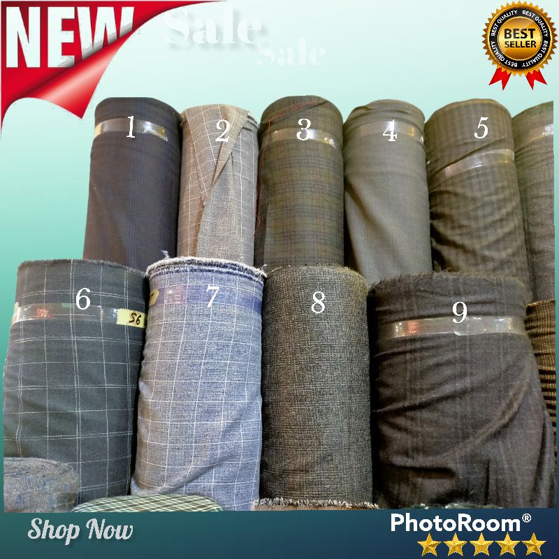 Bahan Kain Pure Wool. woll kemeja. blazer wool. celana wool jas