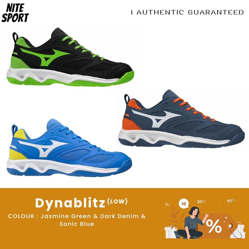 Sepatu Voli Mizuno Dynablitz Low Original