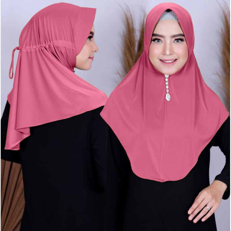 Medan Termurah Jilbab Instan Lycra Hijab jersey Lycra adem &amp; nyaman