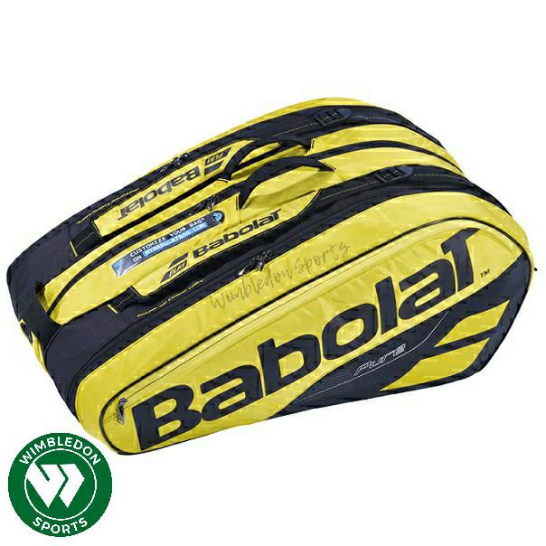 Baru Tas Tenis Babolat Pure Aero X12 2019 / Tas Babolat Pure Aero Ylw Blk Termurah
