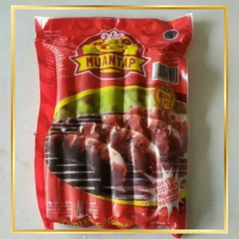 Muantap Sosis Sapi Bakar Original 500g isi 10