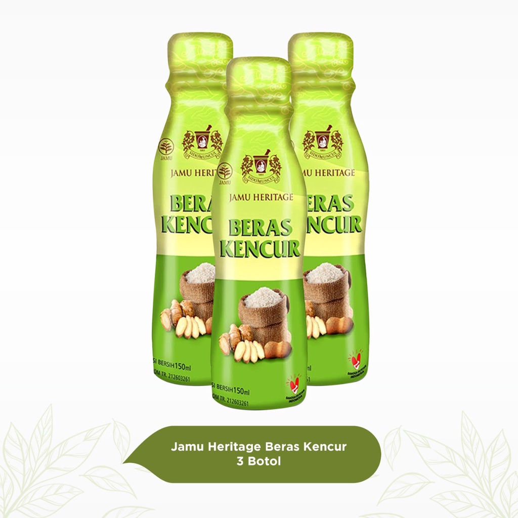 

Jamu Heritage Beras Kencur Sidomuncul - 150 ml (3 Botol)