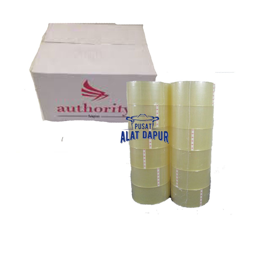 

Lakban Bening Packing Authority 45mm x 90Y Kualitas Di Jamin Tidak Mudah Putus Not Daimaru Isolatipe