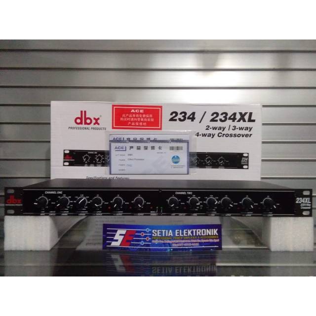 CROSSOVER dbx 234 / 234XL 2 WAY / 3 WAY / 4 WAY CROSSOVER