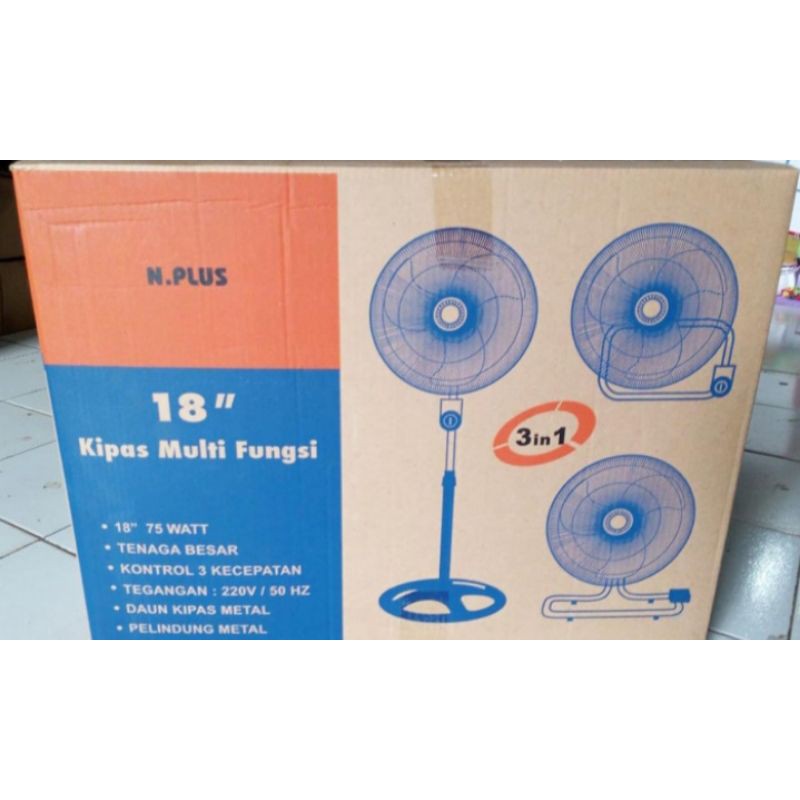 Kipas , Kipas tornado ,  Baling Baling Besi  , 18&quot; 3in1 murah