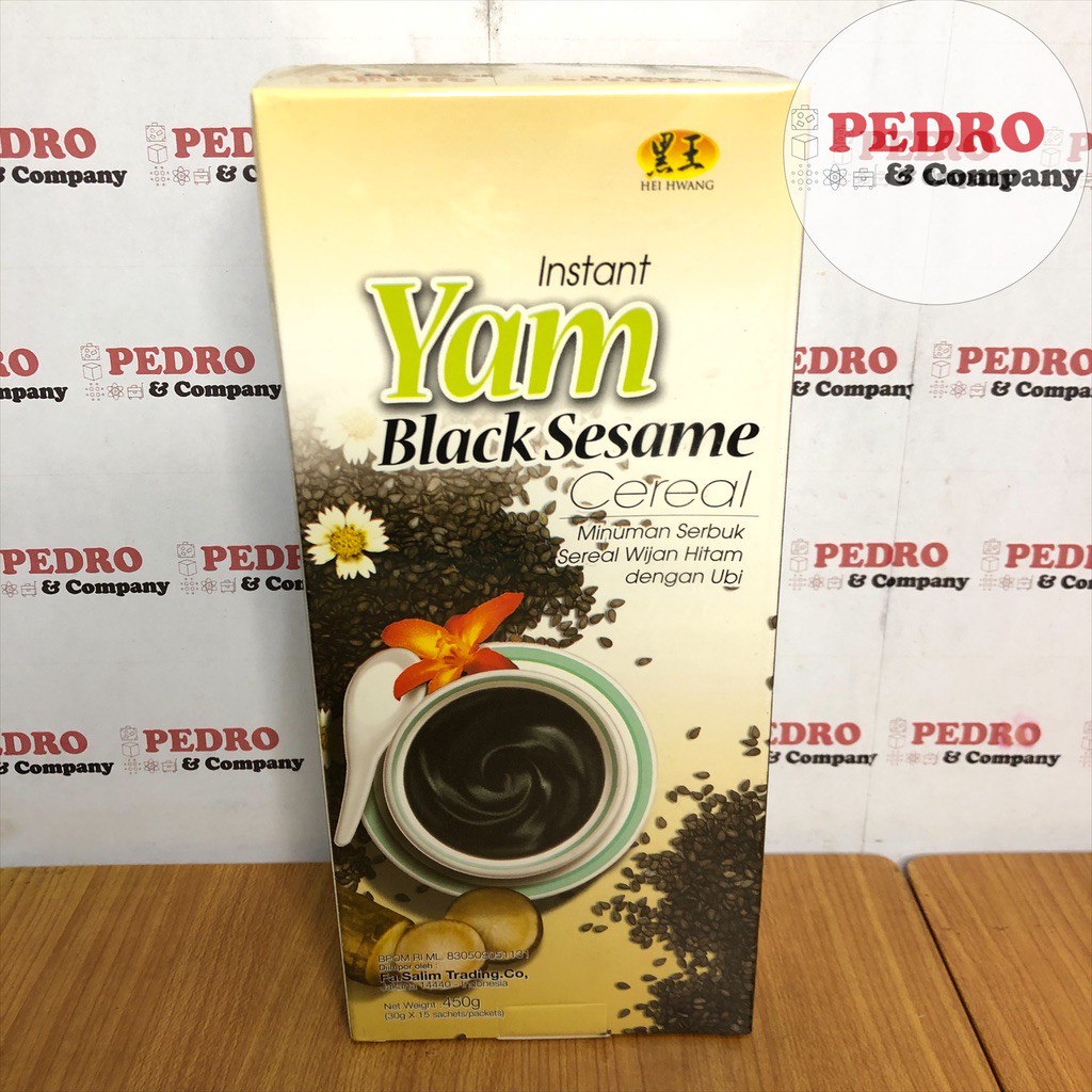 

Hei hwang instant yam black sesame cereal 450 gr - minuman sereal wijen drink