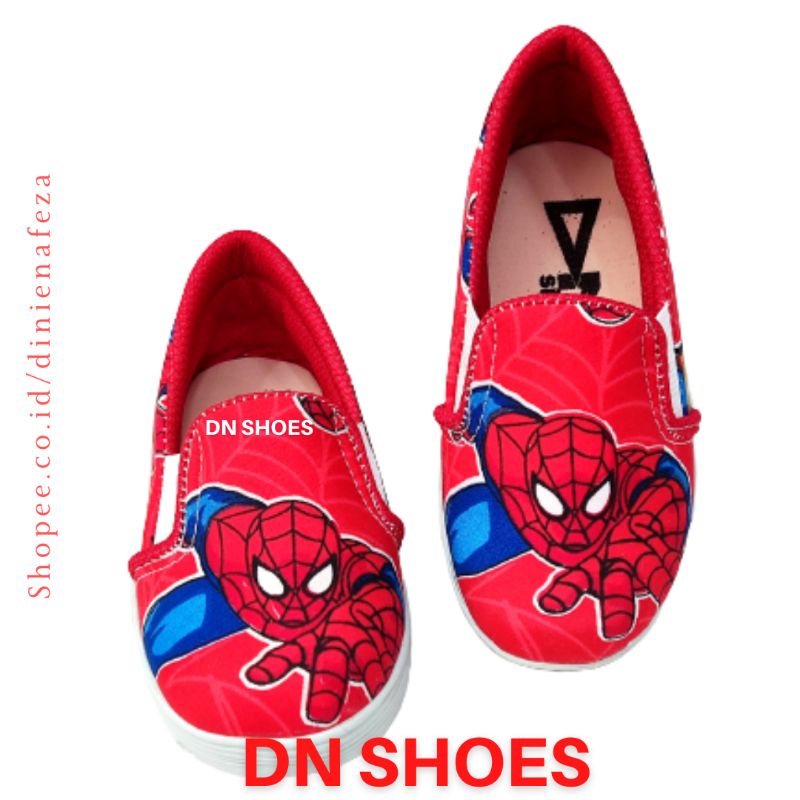 Sepatu Anak Laki-Laki Karakter Laba laba Spiderman Merah