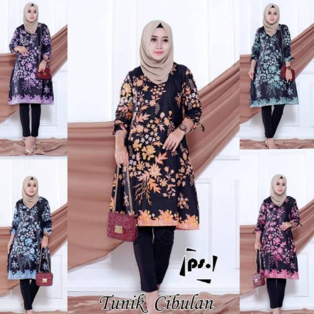 Dress Batik Wanita Lengan 3/4 Model Vintage Elegan Slim Versi Korea Print Bunga Ukuran Yumna Couple