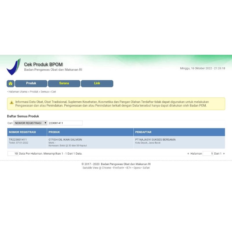 Apotik_Nugroho Minyak Ikan Salmon O Fish Oil Pom Tr Resmi, Penambah Nafsu Makan Anak Vitamin Minyak