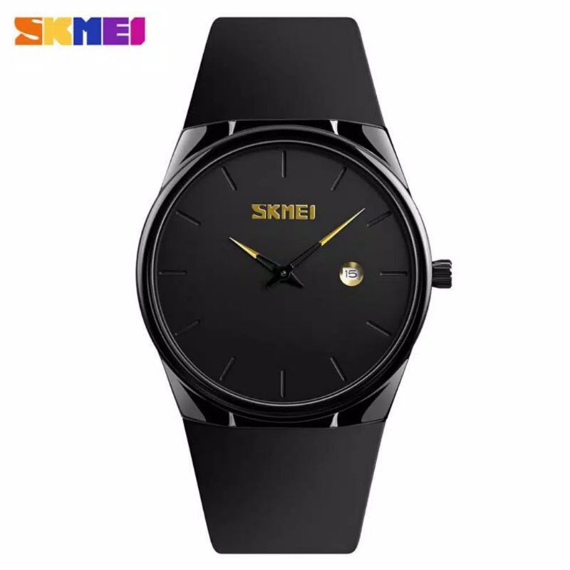 (Grosir)Jam Tangan Pria Skymeii Tanggal Aktif Original Cuci Tangan Strap Rubber/Karet(Terima Cod)