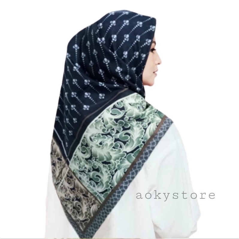 New Produk !! Jilbab Voal Segiempat Motif Espana Series | Hijab Segi Empat Motif | Kerudung Deeka