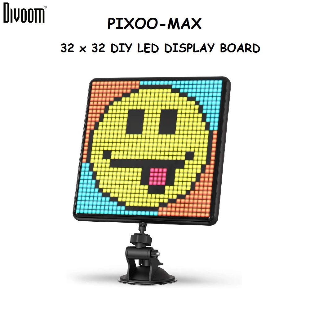 PIXOO MAX - DIY Pixel Art Photo Frame LED Display App Control from DIVOOM - Frame Digital Pixel Art 32 x 32 RGB LED dari DIVOOM