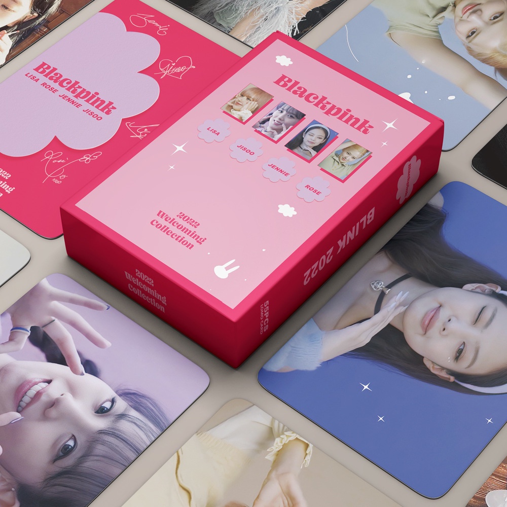 54pcs Kartu LOMO Foto Kpop BLACKPINK 2022 JENNIE JISOO LISA ROSE Untuk Koleksi