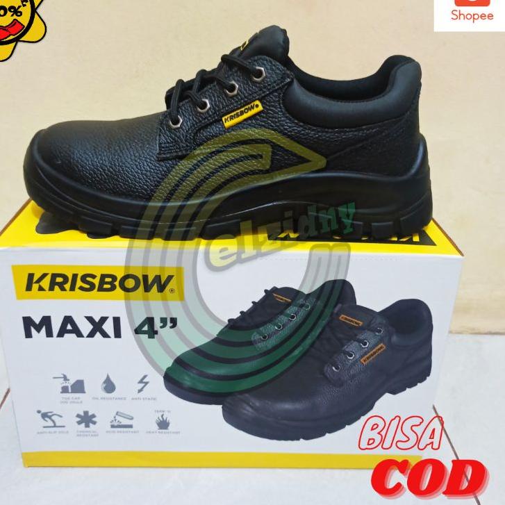 ↯ Sepatu Safety Krisbow Maxi 4 Inch ●