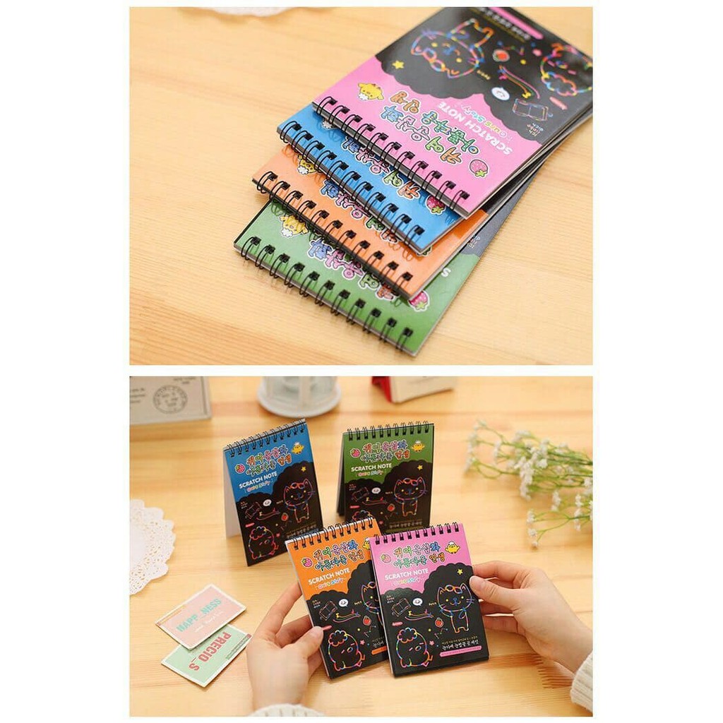 

Papan Tulis Gambar - Lyra Sketch Book - Kiky Sketch Book Scratch Note Magic Ukuran Kecil Produk