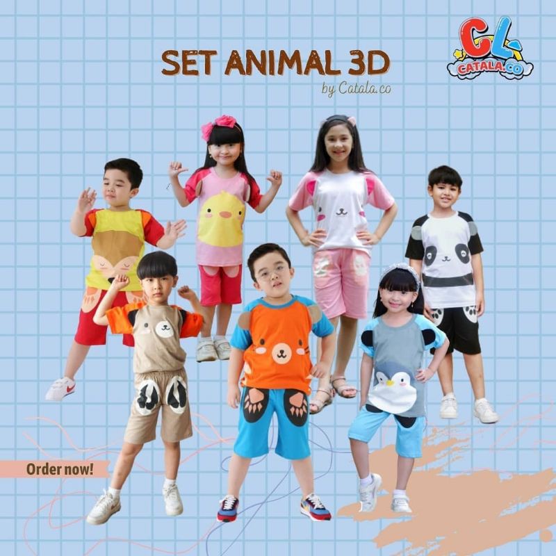 Catala set animal 3d