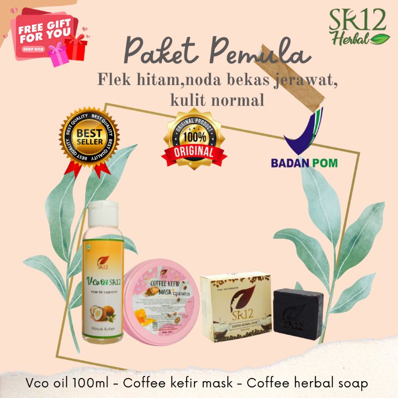 PAKET FLEK SR12 Cream Untuk Flek Hitam Paket Hemat Untuk Flek Hitam Noda Bekas Jerawat