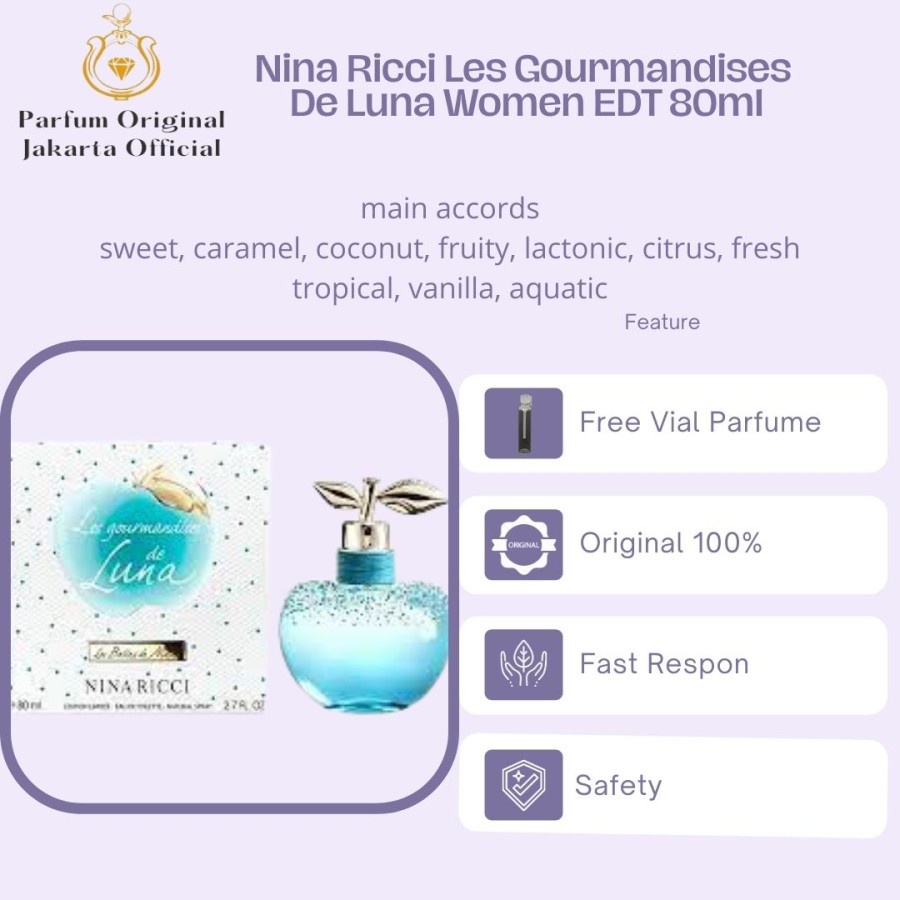 Parfum Parfume Perfume Asli Perawatan Kecantikan Original Import Branded Wanita Perempuan Cewek Nina