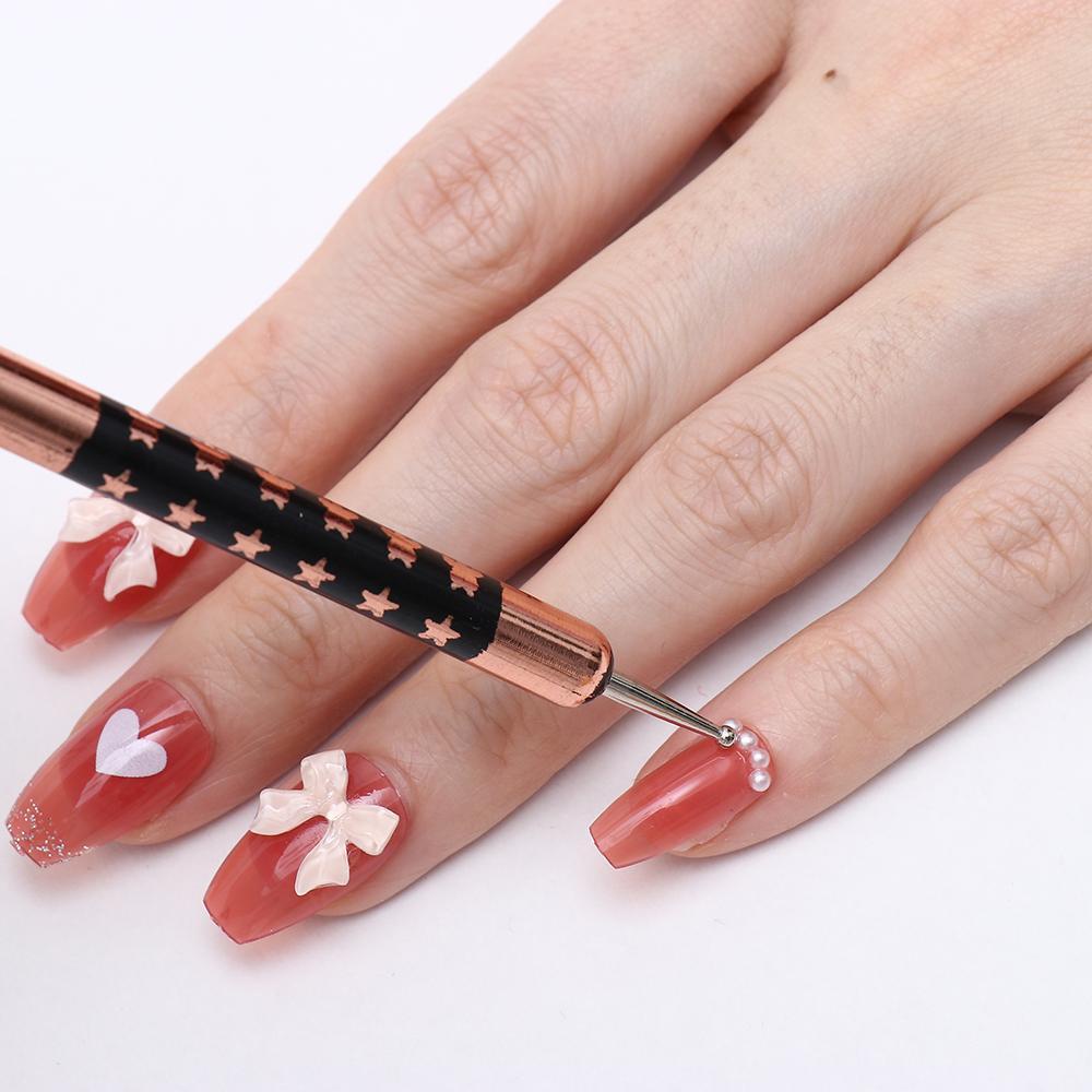 2 In 1 Pen Dotting Gel UV Dua Sisi Untuk Nail Art