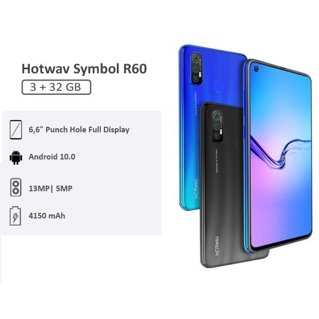 Hotwav R60 3/32 Ram 3GB Internal 32GB Garansi Resmi