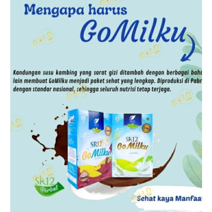 

GO MILKU COKELAT DAN GO MILKU ORIGINAL / SUSU KAMBING SR12
