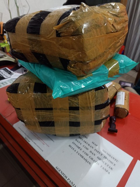 Batik Tunik Wanita Unggul Jaya Asj Sa Hrb026 Kenongo Pekalongan Padi M L Xl Sogan Tulis