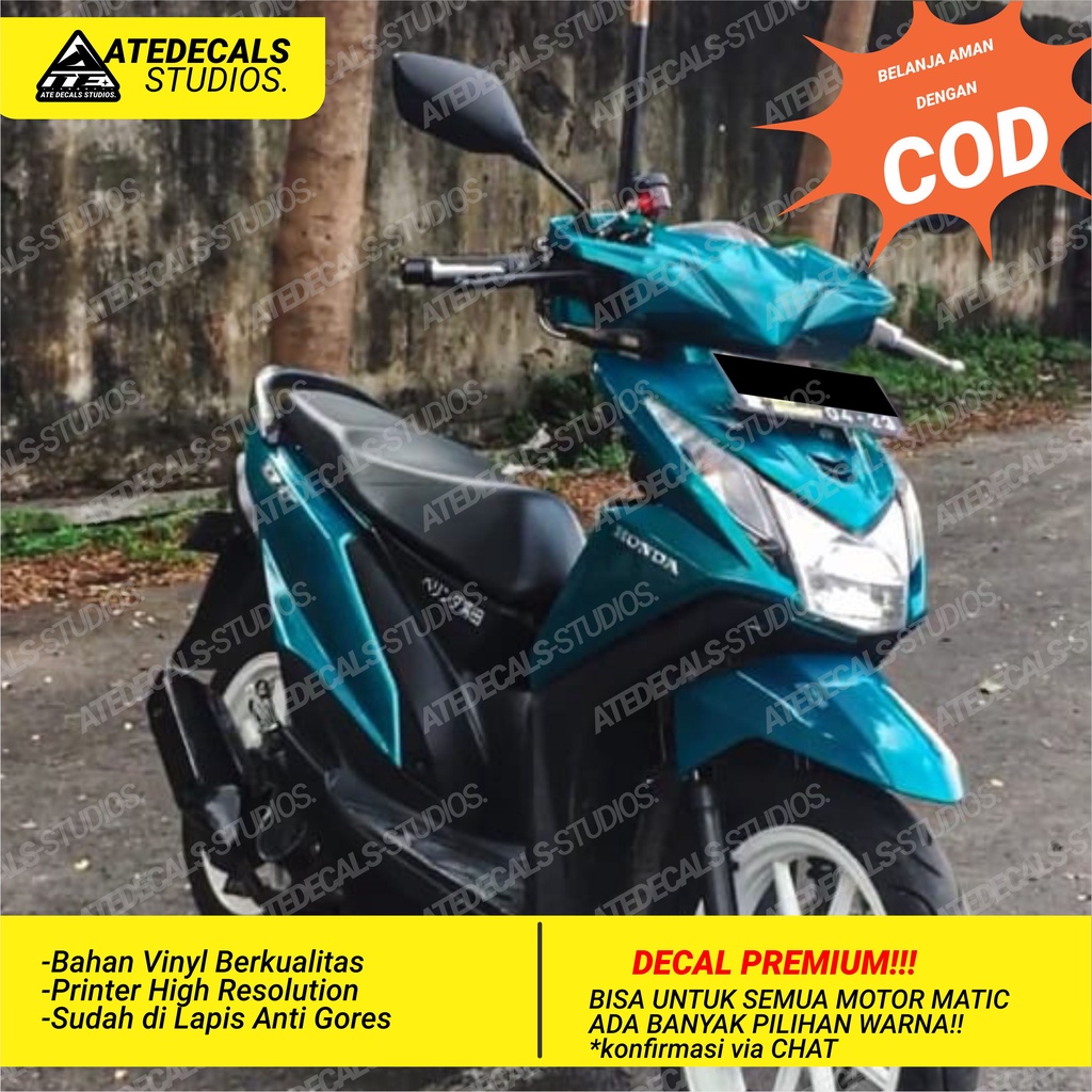 Decal POLOS Beat Hijau Candy /Decal Beat fulbody / beat fullbody / Decal Beat