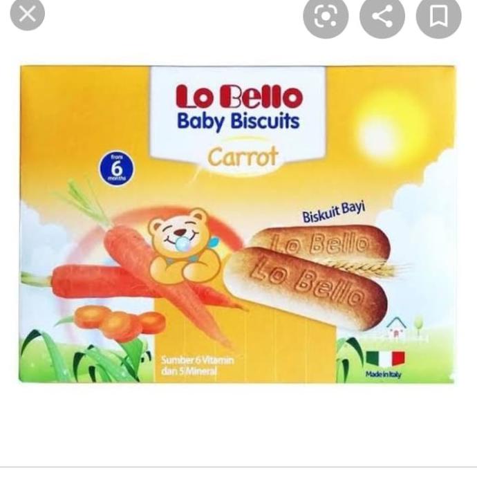 

Buruan Lo Bello Baby Biscuits Carrot 200Gr Made In Italy Berkualitas