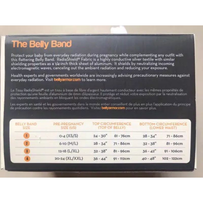 Belly Band / penyangga perut hamil Anti Radiasi size 1