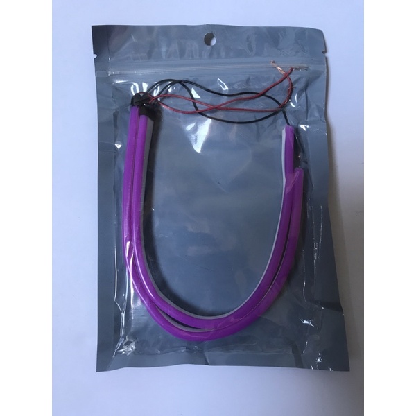 LAMPU ALIS DRL LAMPU FLEXIBEL LAMPU LED ALIS 30CM SEMUA MOTOR-Ungu