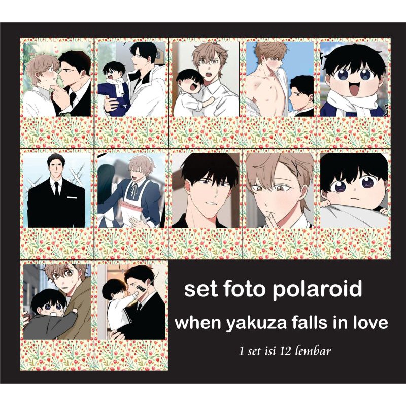 set foto manhwa/webtoon/manga yaoi shounen ai when yakuza falls in love