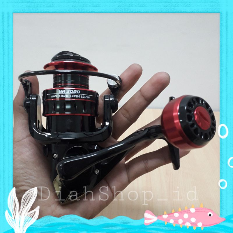 Reel Pancing HK3000 - HK4000 Spinning Fishing Reel 8 Kg - LINNHUE