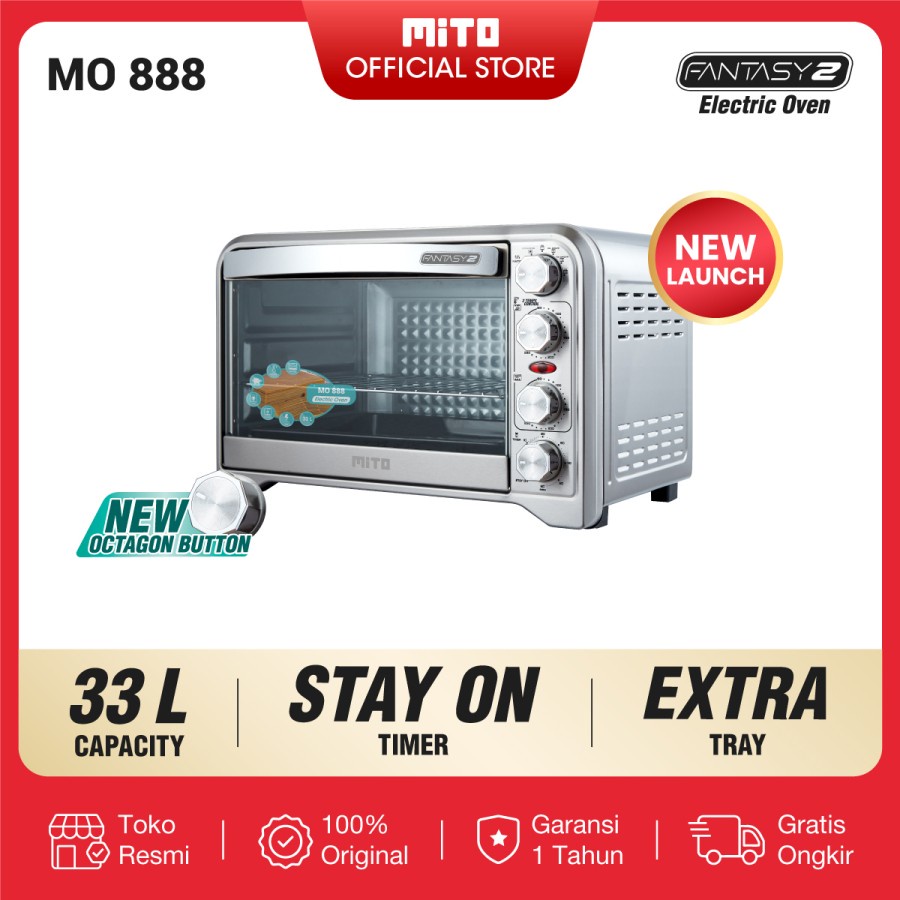 MITO Oven Listrik Low Watt Pemanggang Kue MO-888 Fantasy 2