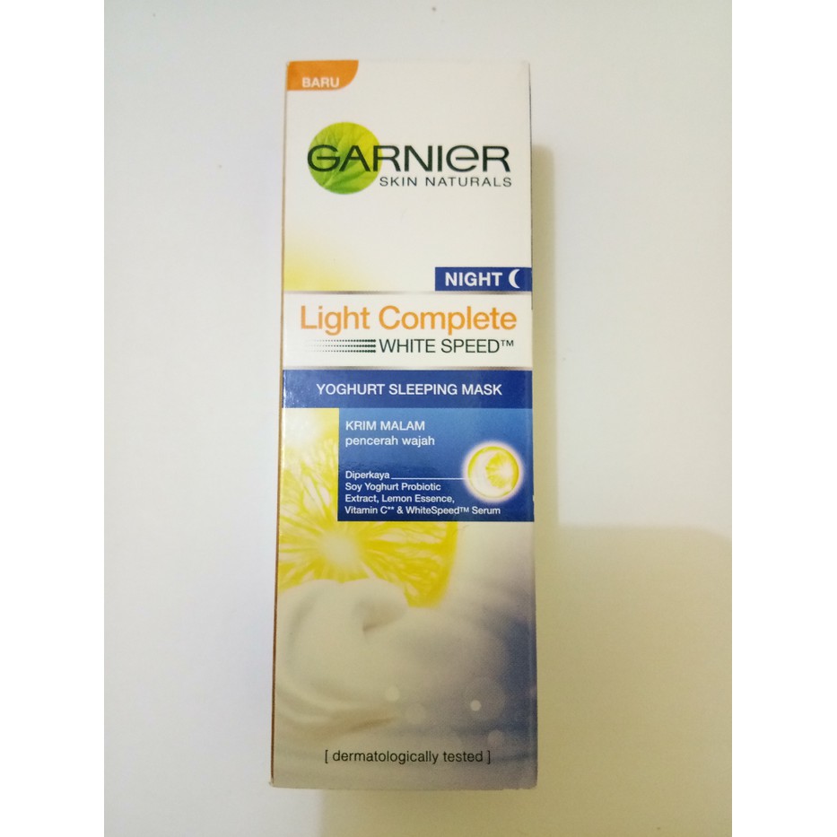 Jual Garnier Light Complete Night Yoghurt Sleeping Mask | Shopee Indonesia