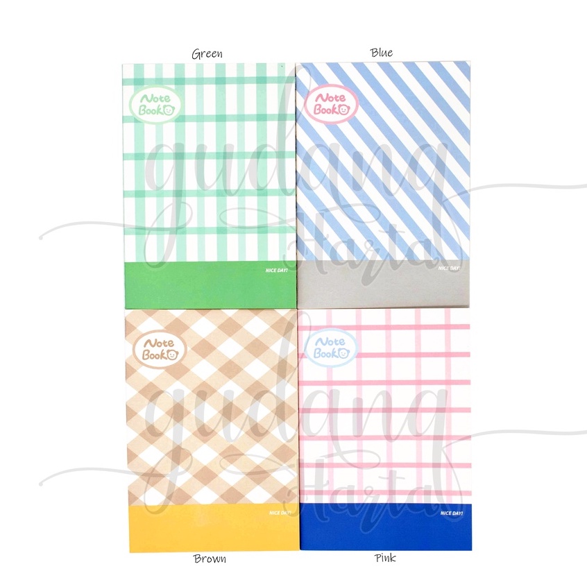 

GCC Notebook A5 Pastel Pattern Buku Motif Kotak Kotak Polos GCC 308657