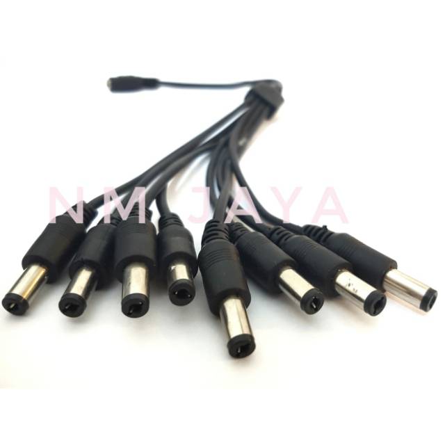 Kabel Jack DC Male Female Cabang 8 CCTV 1 Sumber Power ke 8 Cabang