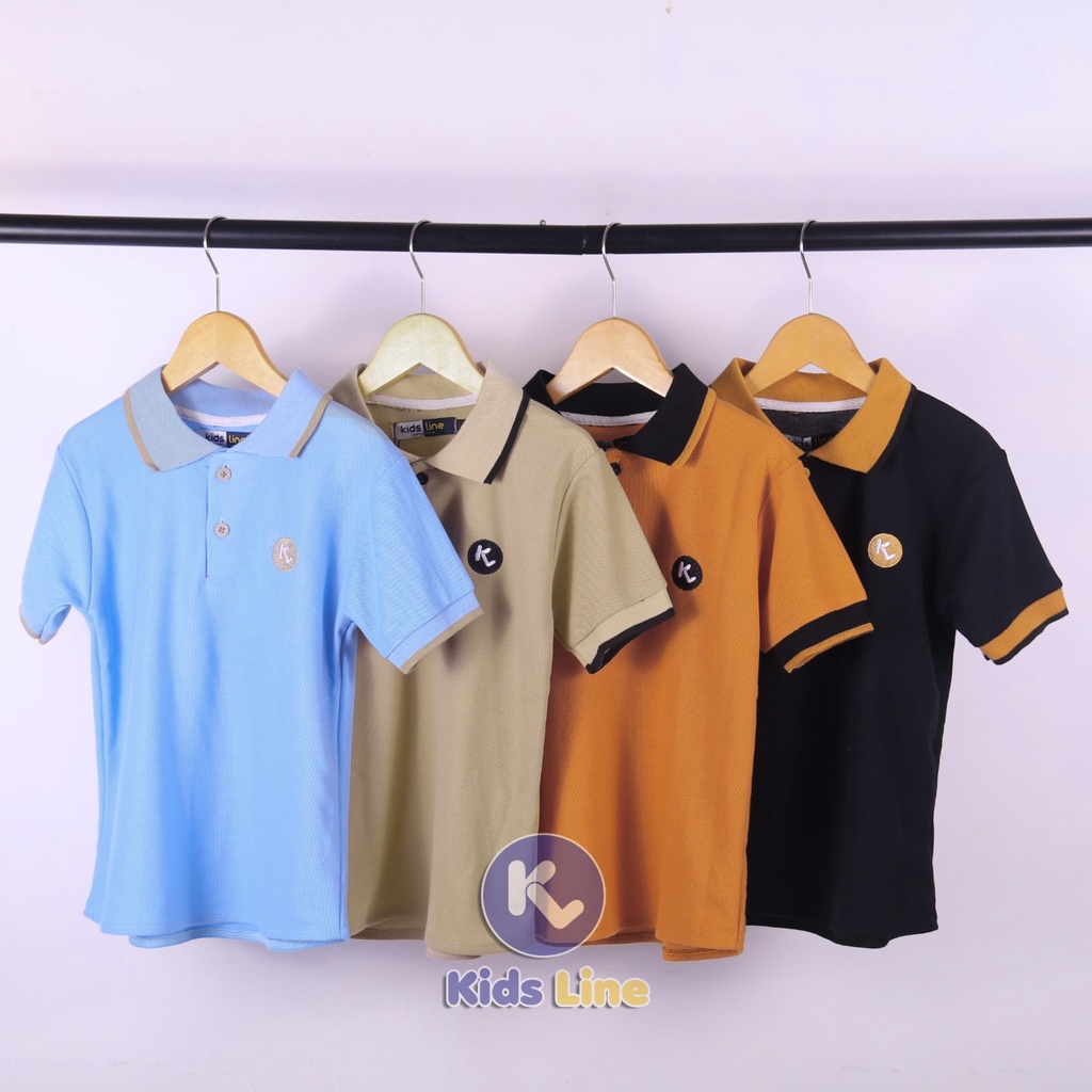 Poloshirt Kaos Kerah Anak Laki-Laki Baju Kerah usia 2-8 tahun