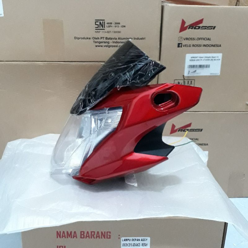 Reflektor lampu depan New Vixion Advance Headlamp Vixion New Nva Kedok Lampu motor Vixion-4